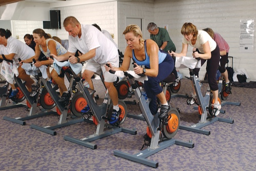 Image of people participating in a Y adult fitness program